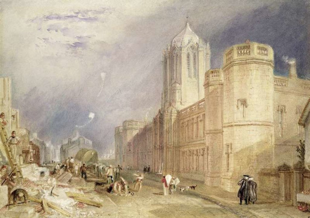 Detail of Christ Church, Oxford by Joseph Mallord William Turner