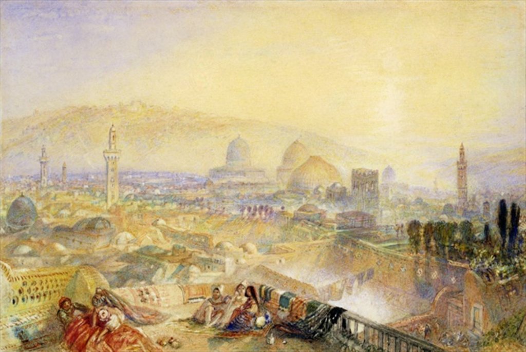 Detail of Jerusalem from the Latin Convent by Joseph Mallord William Turner
