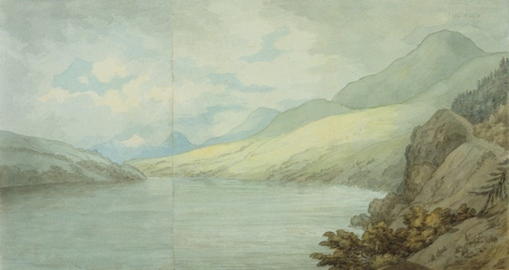 Detail of Loch Tay near Kenmore by John White Abbott