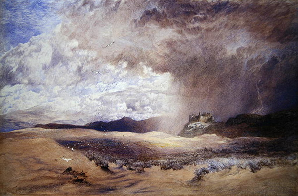 Detail of Harlech Castle by Alfred William Hunt