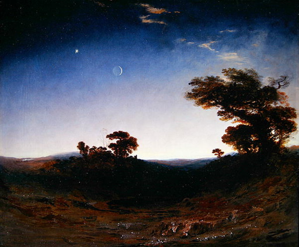 Detail of Moonlight by John Martin
