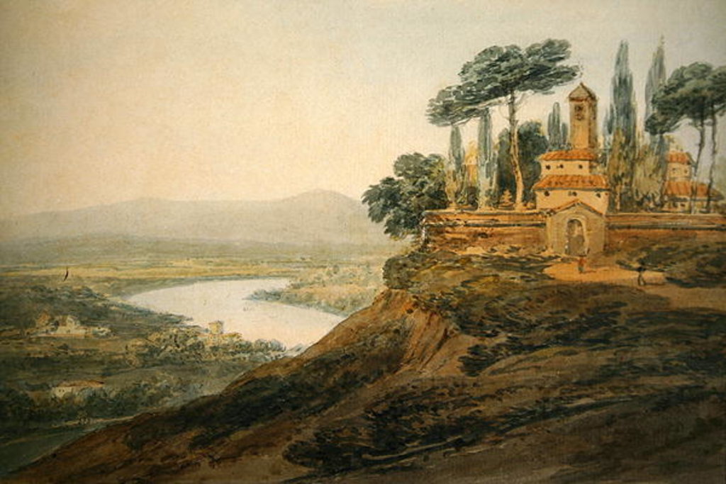 Detail of An Italian Villa by Joseph Mallord William Turner