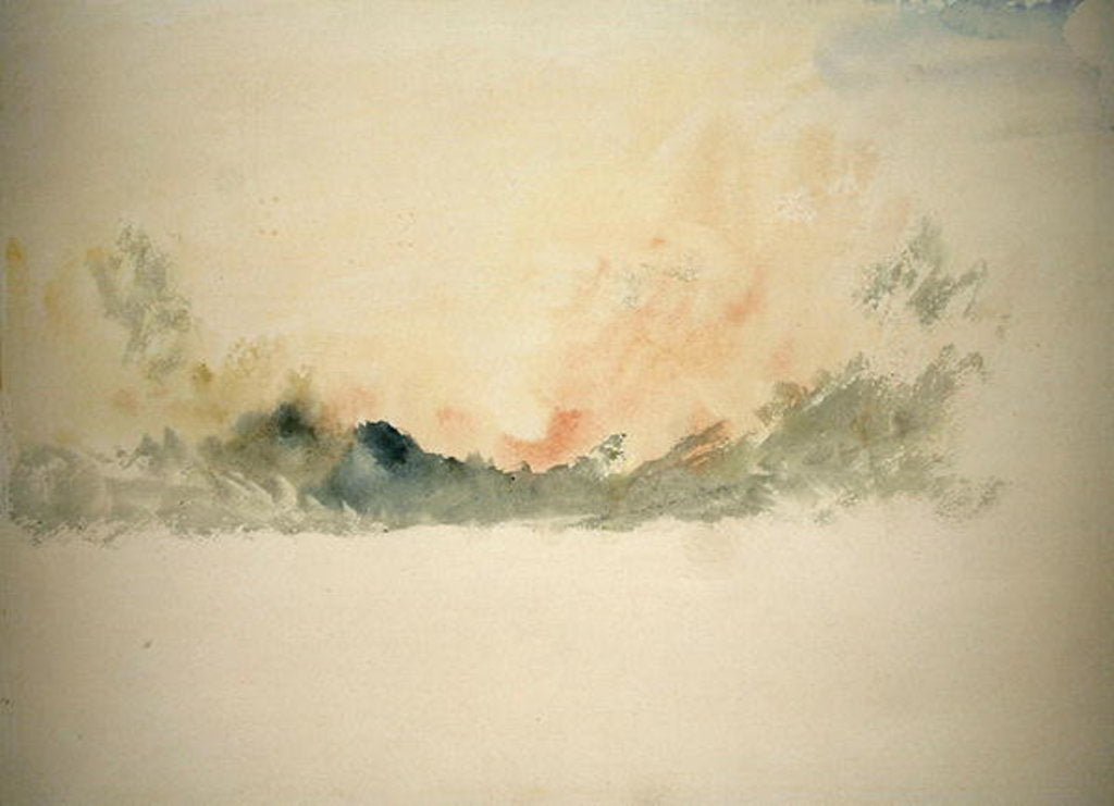 Detail of Sky Study by Joseph Mallord William Turner