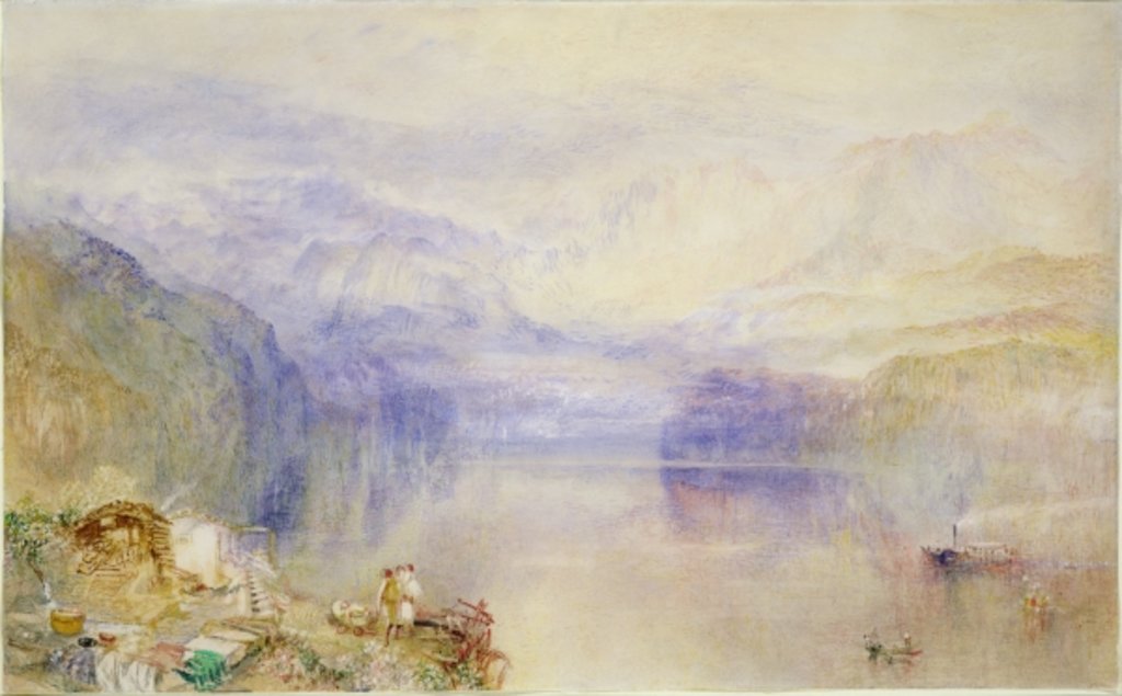Detail of Lucerne, Sunset by Joseph Mallord William Turner