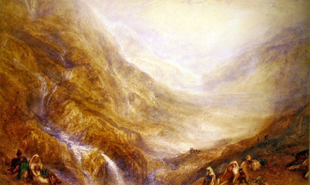 Detail of Descent of Mount St. Gothard by Joseph Mallord William Turner