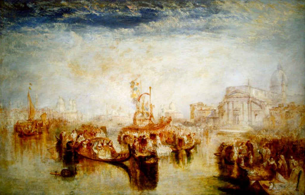 Detail of Depositing Bellini's Pictures in the Redentore, 1841 by Joseph Mallord William Turner