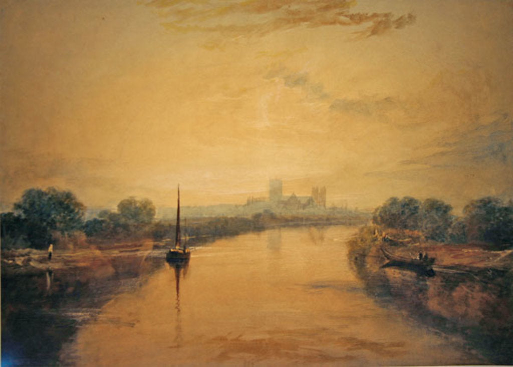 Detail of On the River Ouse by Joseph Mallord William Turner