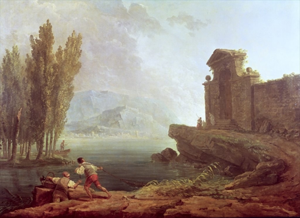 Detail of Landscape by Hubert Robert