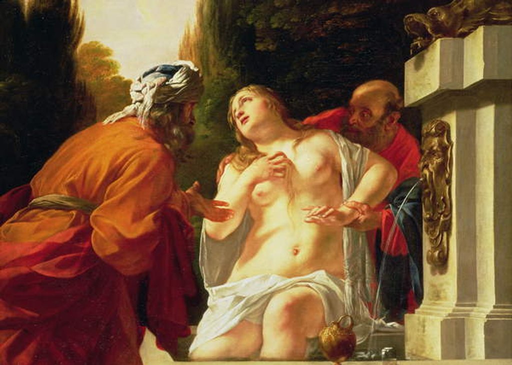 Detail of Susanna and the Elders by Jacques Blanchard