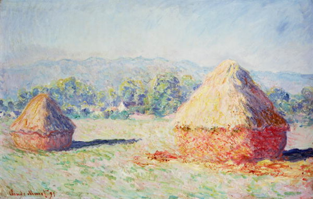 Detail of Haystacks in the Sun, Morning Effect, 1891 by Claude Monet