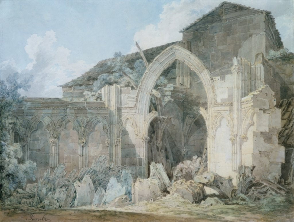 Detail of Glastonbury Abbey by Joseph Mallord William Turner