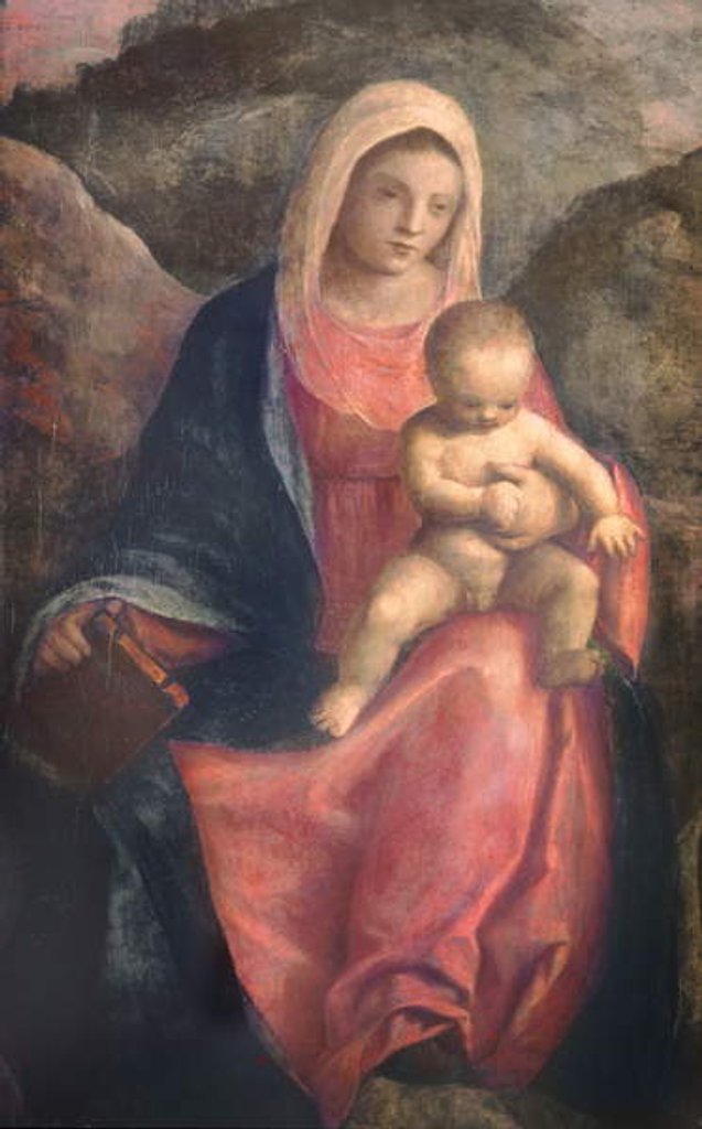 Detail of Madonna and Child by Giovanni Bellini
