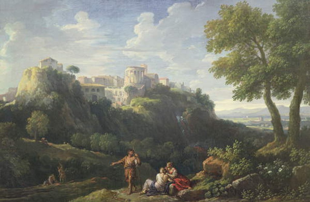 Detail of Tivoli by Jan Frans van Bloemen