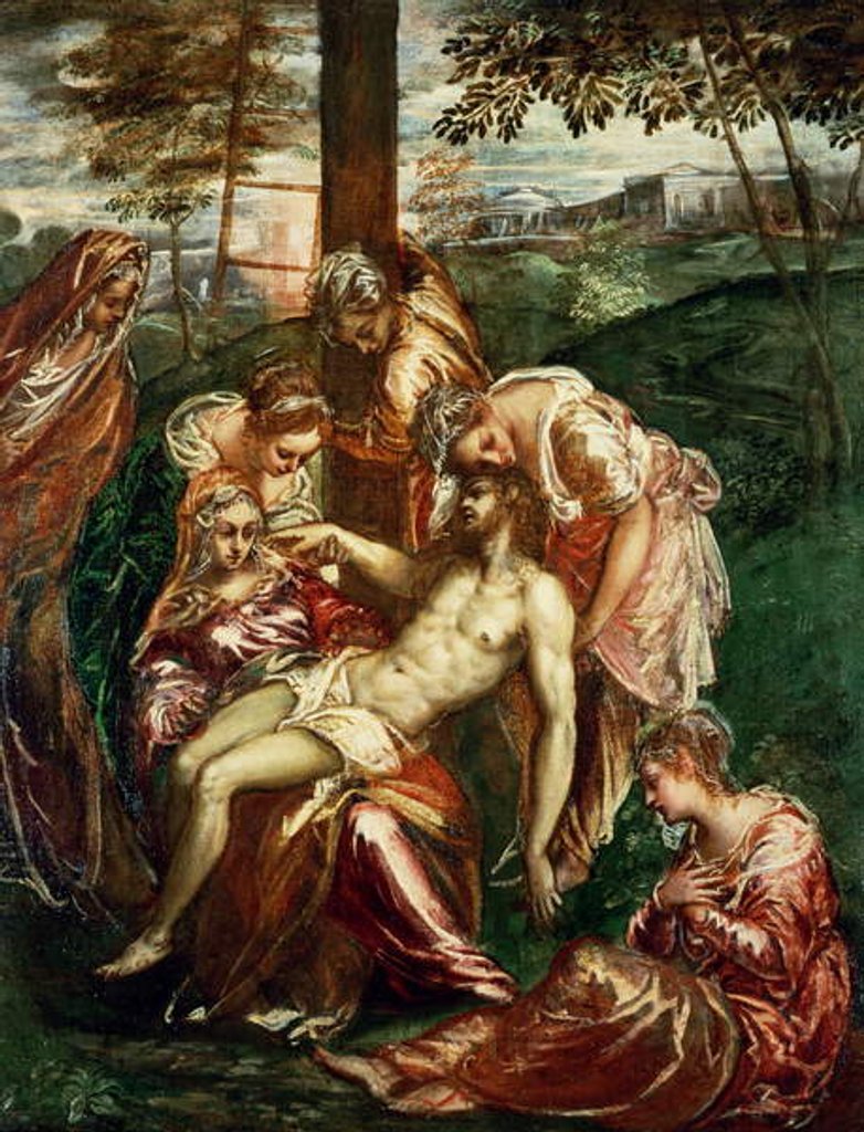 Detail of Descent from the Cross by Domenico Robusti Tintoretto