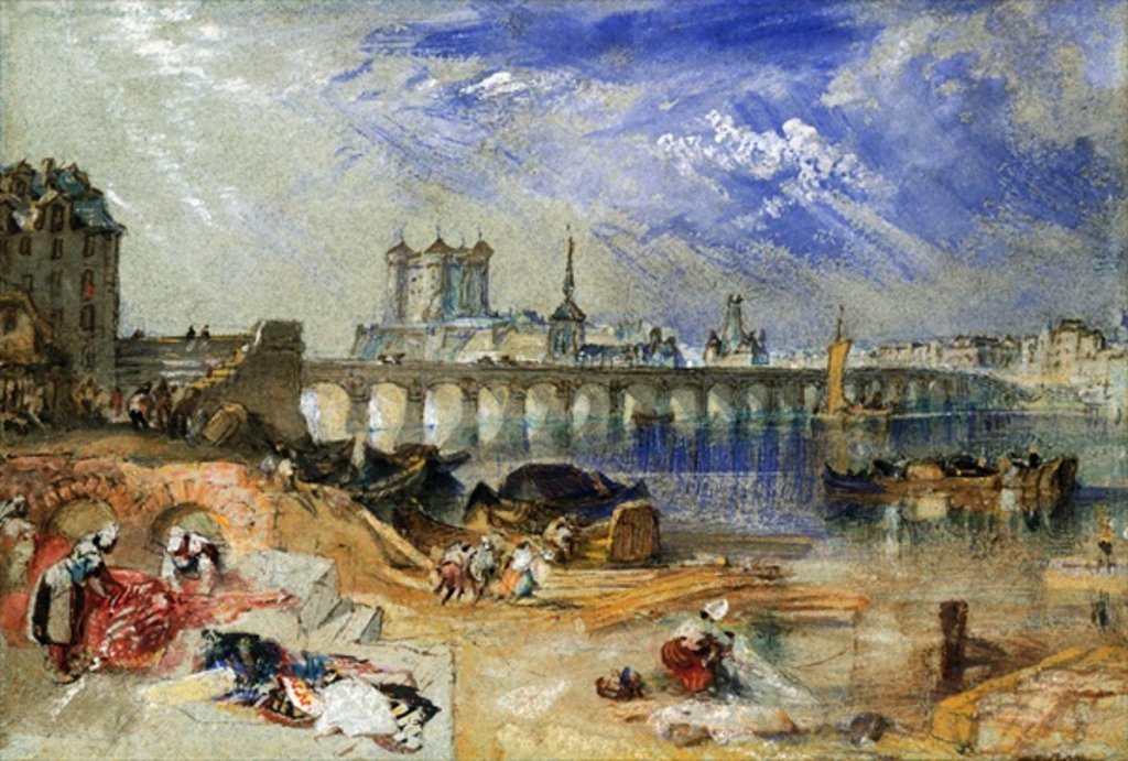 Detail of Saumur by Joseph Mallord William Turner