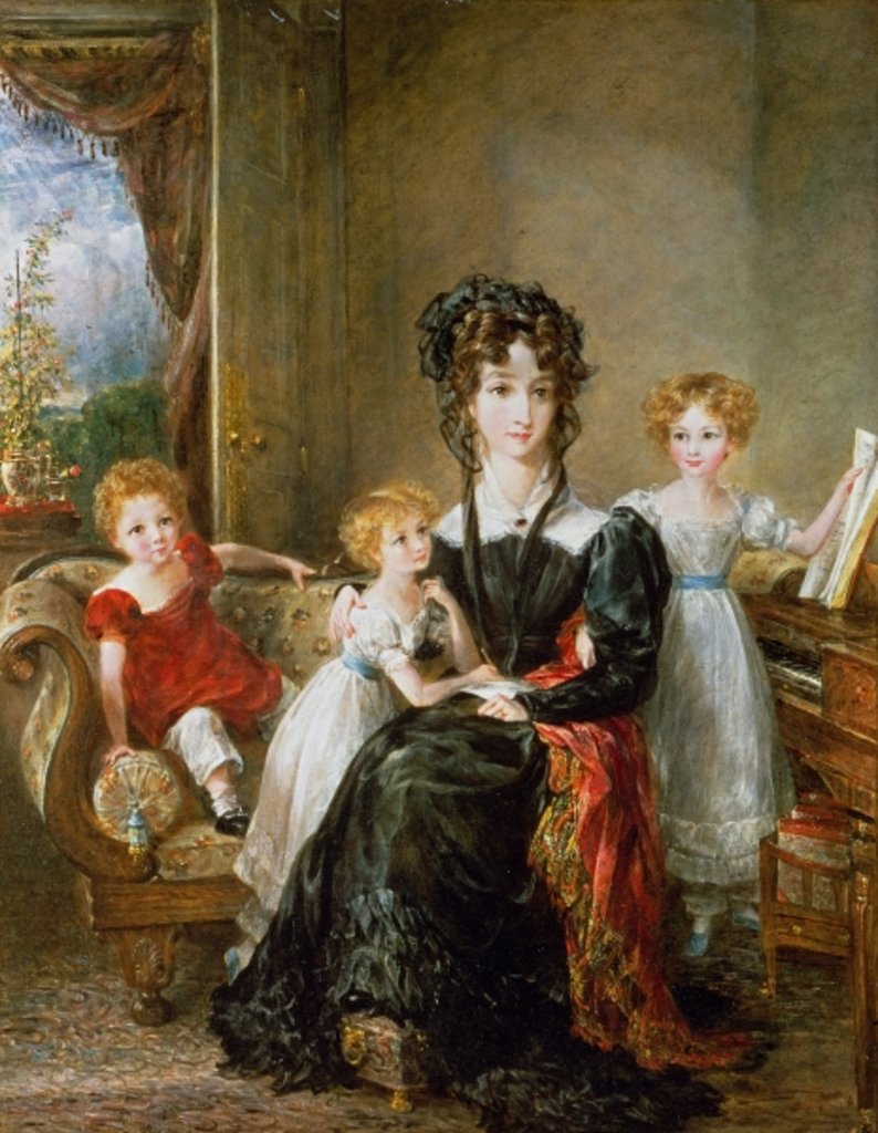 Detail of Portrait of Elizabeth Lea and her Children, c.1828 by John Constable