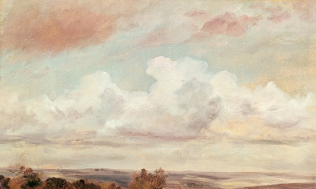 Detail of Cumulus Clouds over a Landscape, 1822 by John Constable