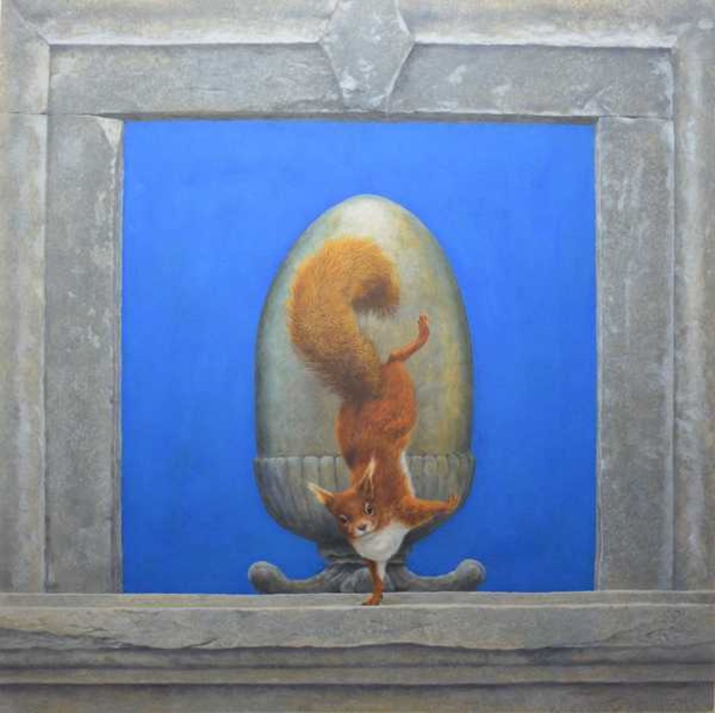 Detail of Red Squirrel, L'acrobata by Tim Hayward