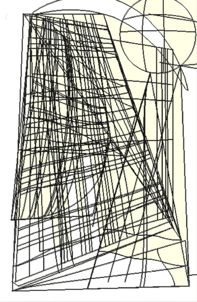 Detail of Graphic landscape, 2016 by Alex Caminker