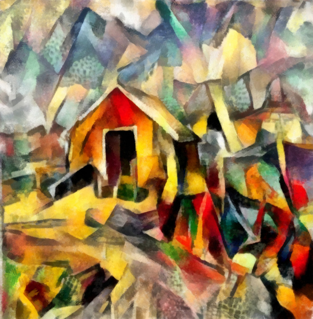 Detail of Barn (version), 2017 by Alex Caminker