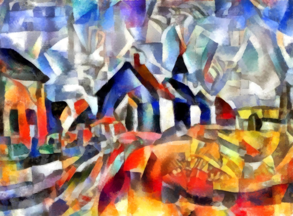 Detail of red-blue view, 2017 by Alex Caminker