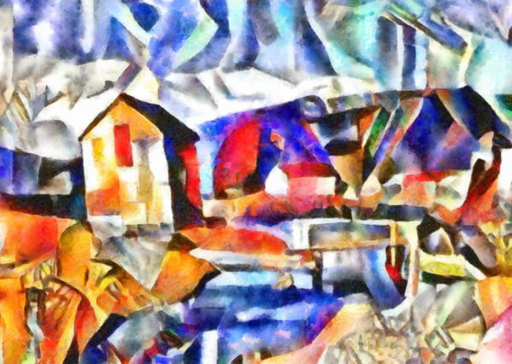 Detail of Frozen river, 2017 by Alex Caminker