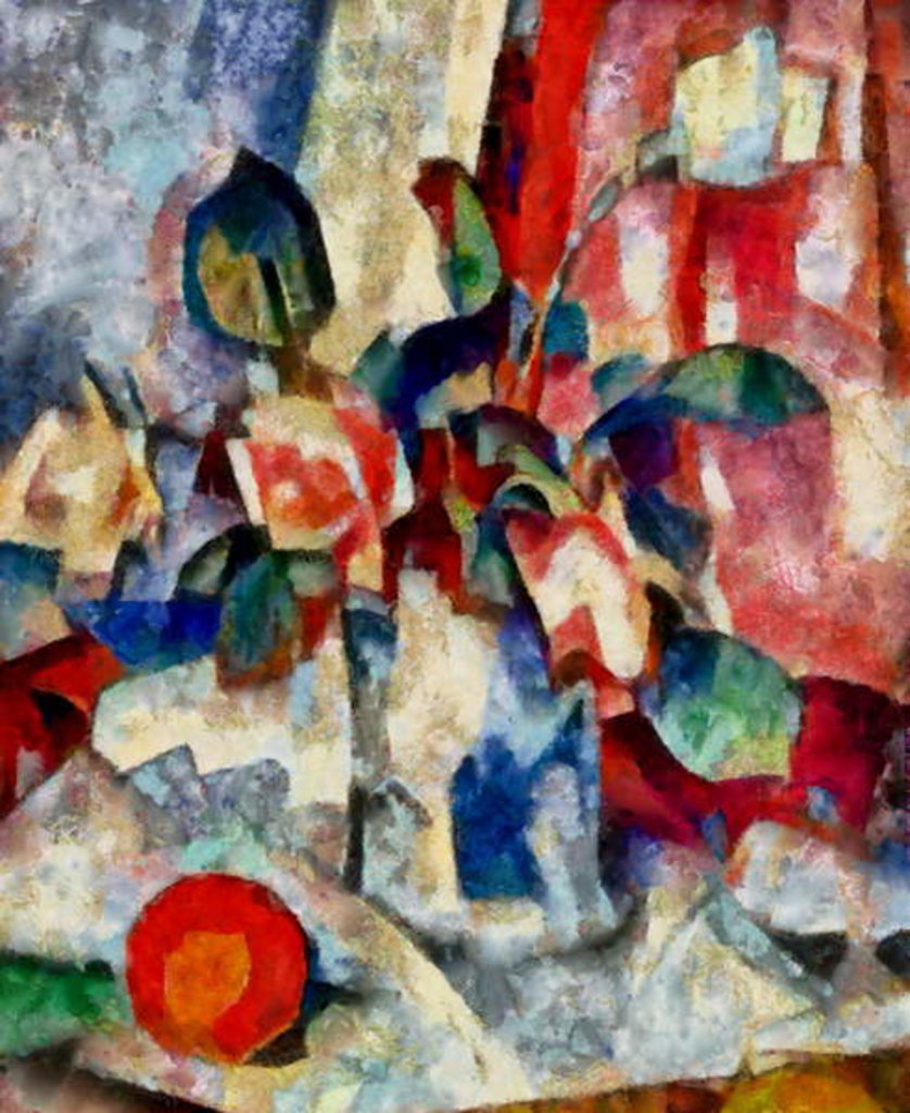 Detail of In the red #14, 2017 by Alex Caminker