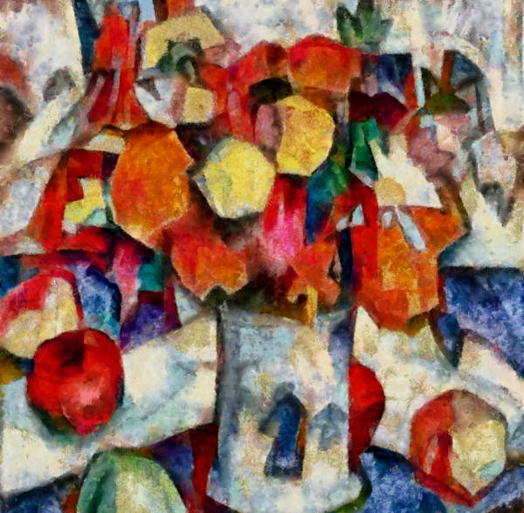 Detail of In the red #25, 2017 by Alex Caminker