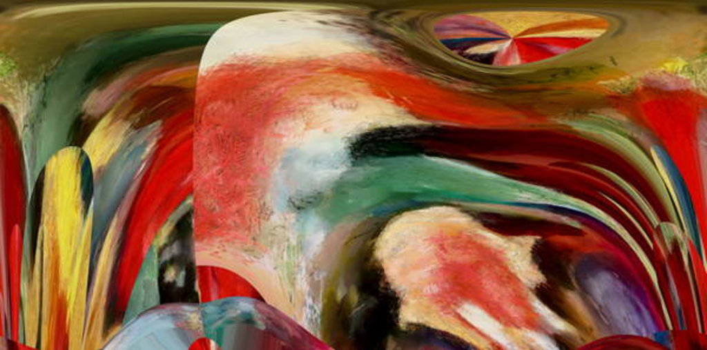 Detail of Landcape as a circus, 2017 by Alex Caminker