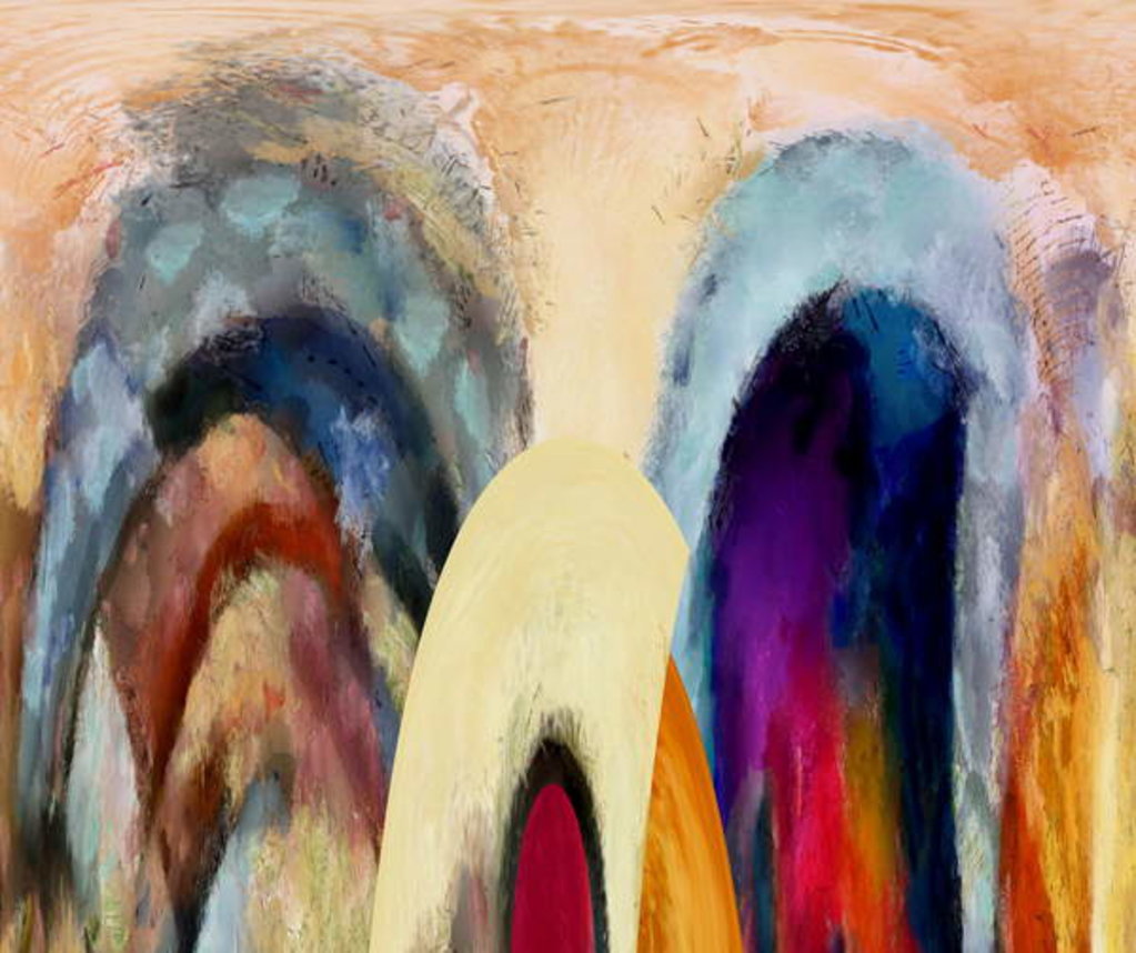 Detail of Hills, 2017 by Alex Caminker