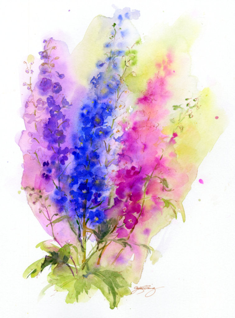 Detail of Delphinium, 2016 by John Keeling
