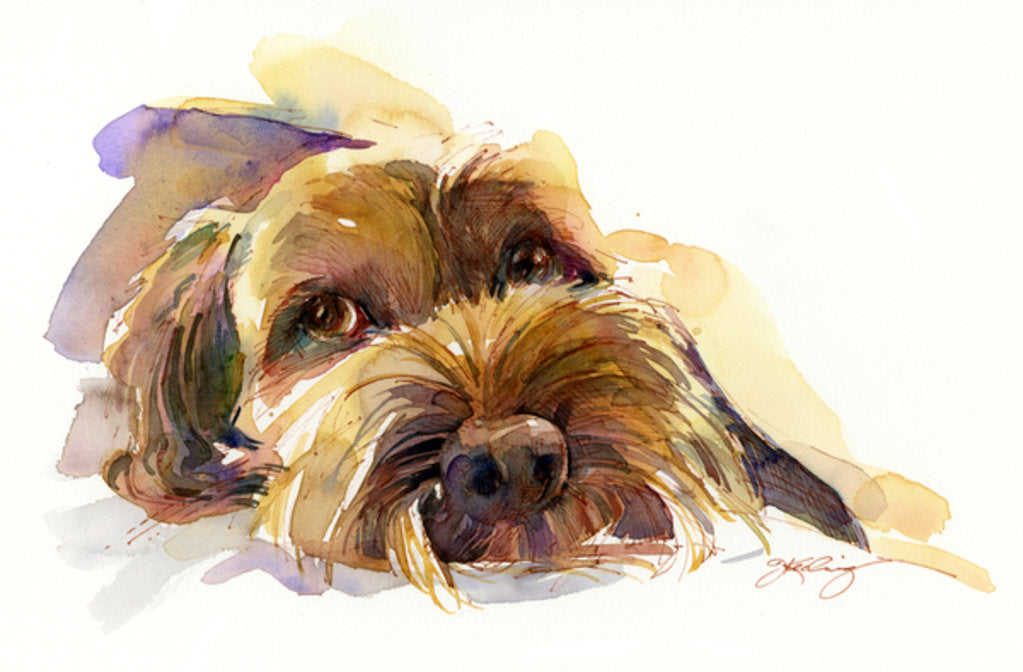 Detail of Charlie portrait, 2015 by John Keeling