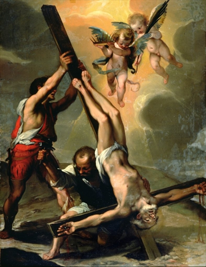 Detail of The Crucifixion of Saint Peter by Ventura di Arcangelo Salimbeni