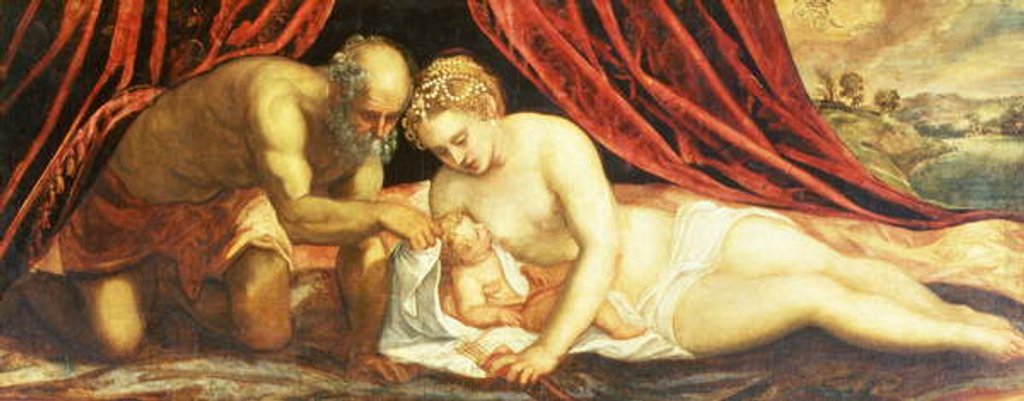 Detail of Venus, Vulcan and Cupid by Jacopo Robusti Tintoretto