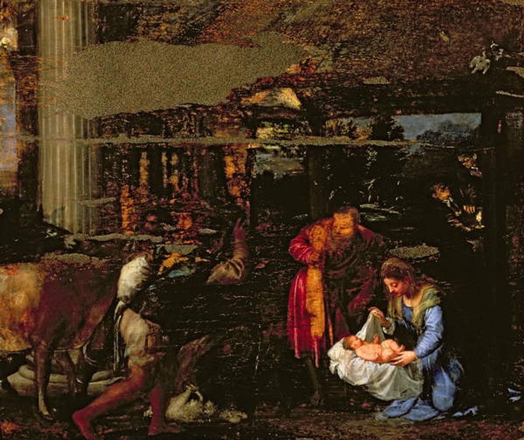 Detail of The Adoration of the Shepherds by Titian