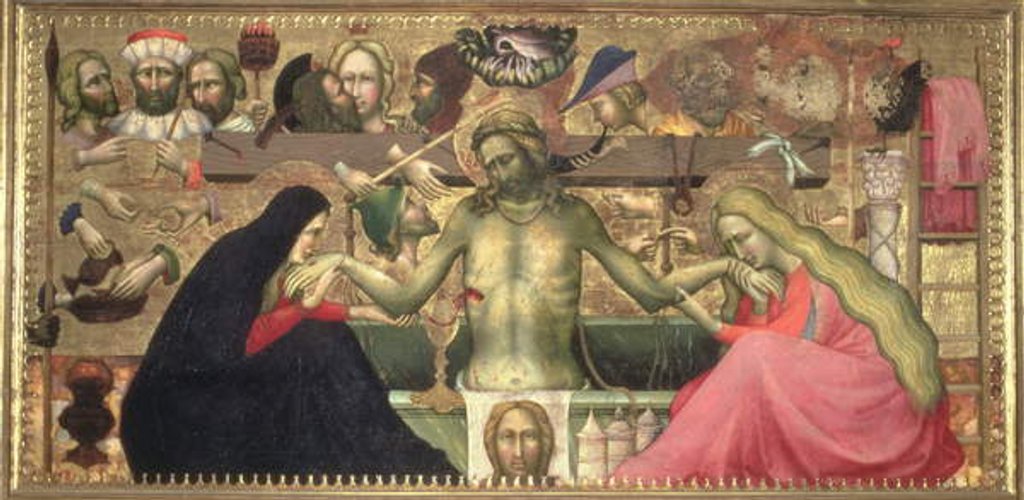 Detail of Man of Sorrows with instruments of the Passion, 1404 by Lorenzo Monaco