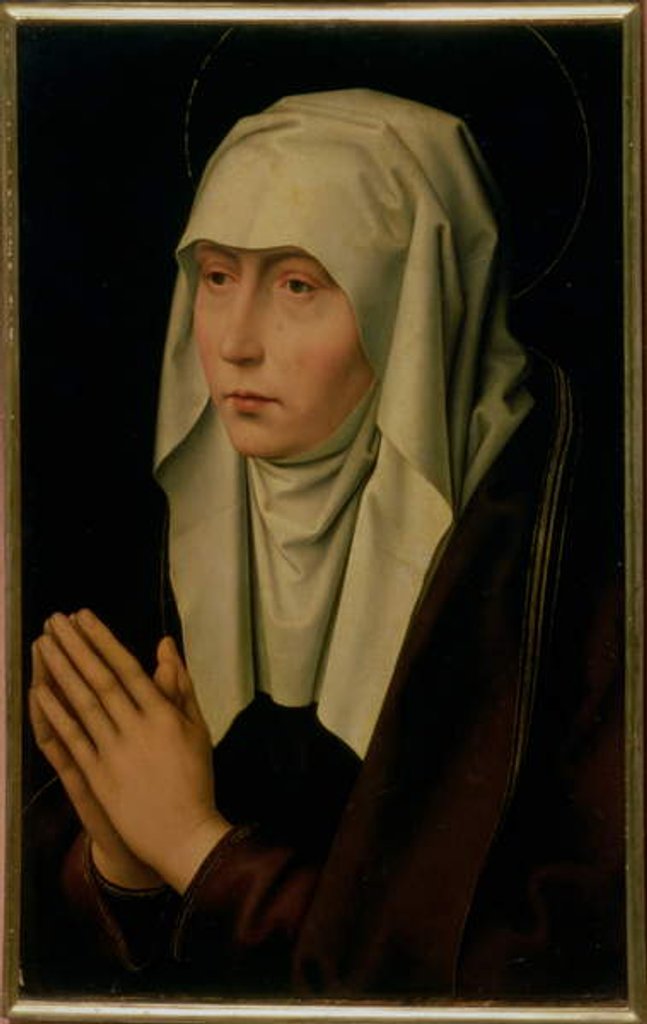 Detail of The Virgin Mourning by Hans Memling
