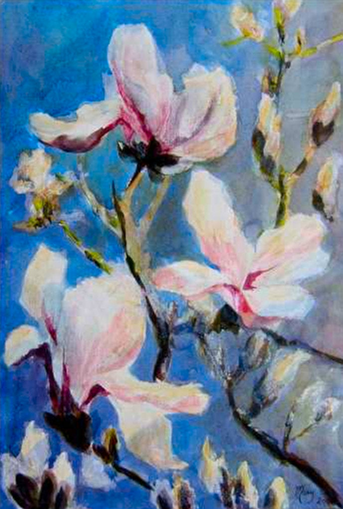 Detail of magnolias by Mary Smith