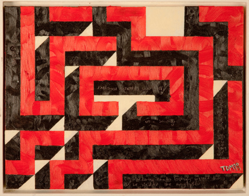 Detail of warren fletcher maze, 2016 by Thomas MacGregor