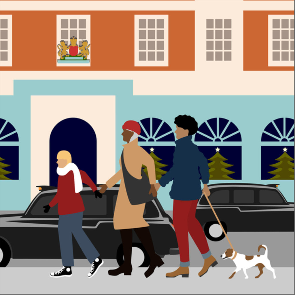 Detail of Christmas Shopping, 2017 by Claire Huntley