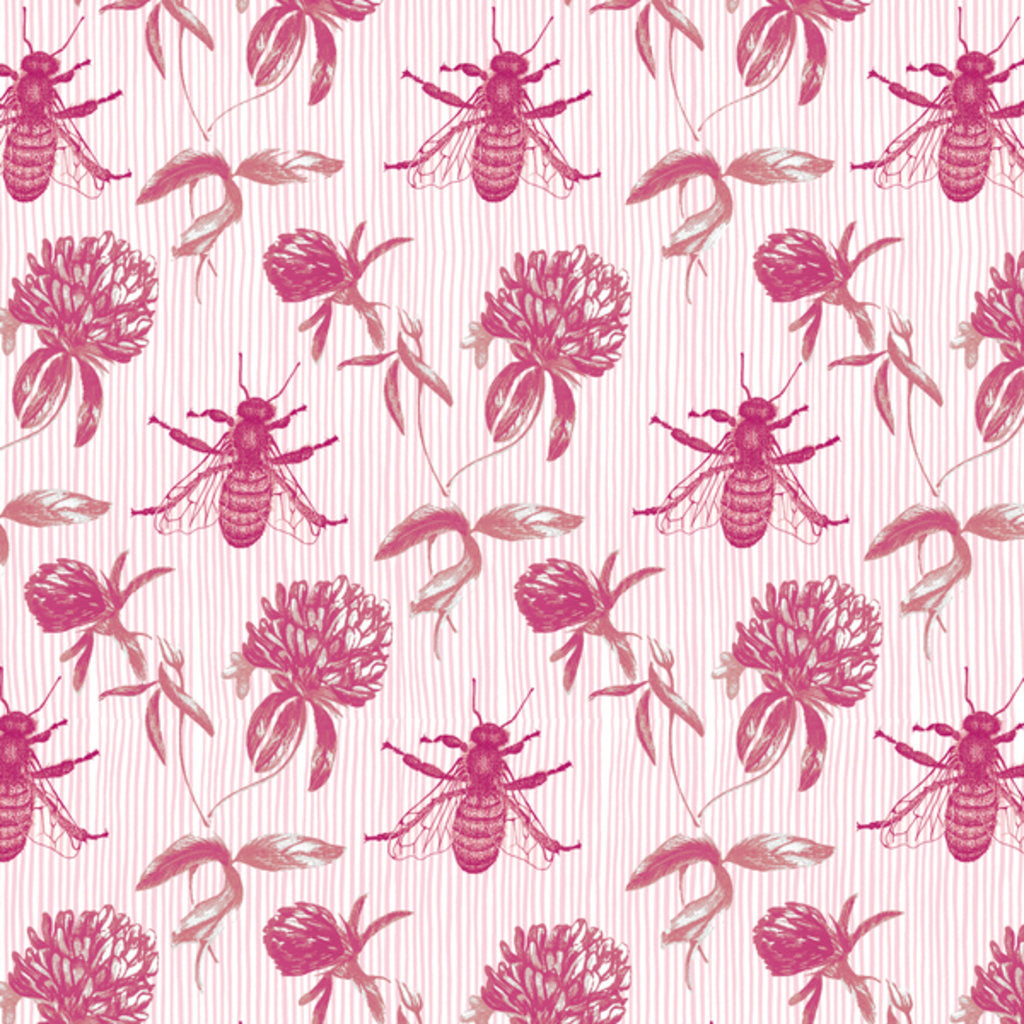 Detail of Clover and Honey Bee, 2017 by Andrew Watson