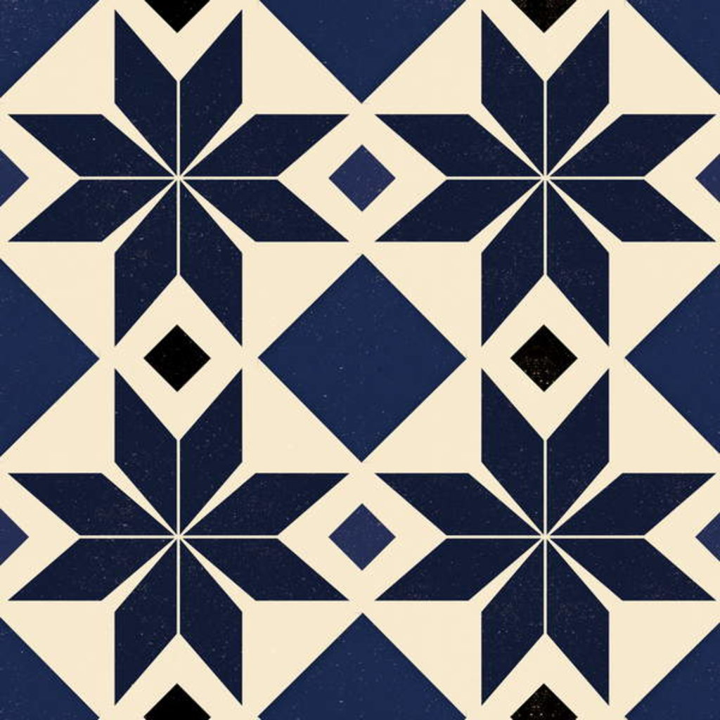 Detail of Blue Spanish tile, 2018 by Andrew Watson