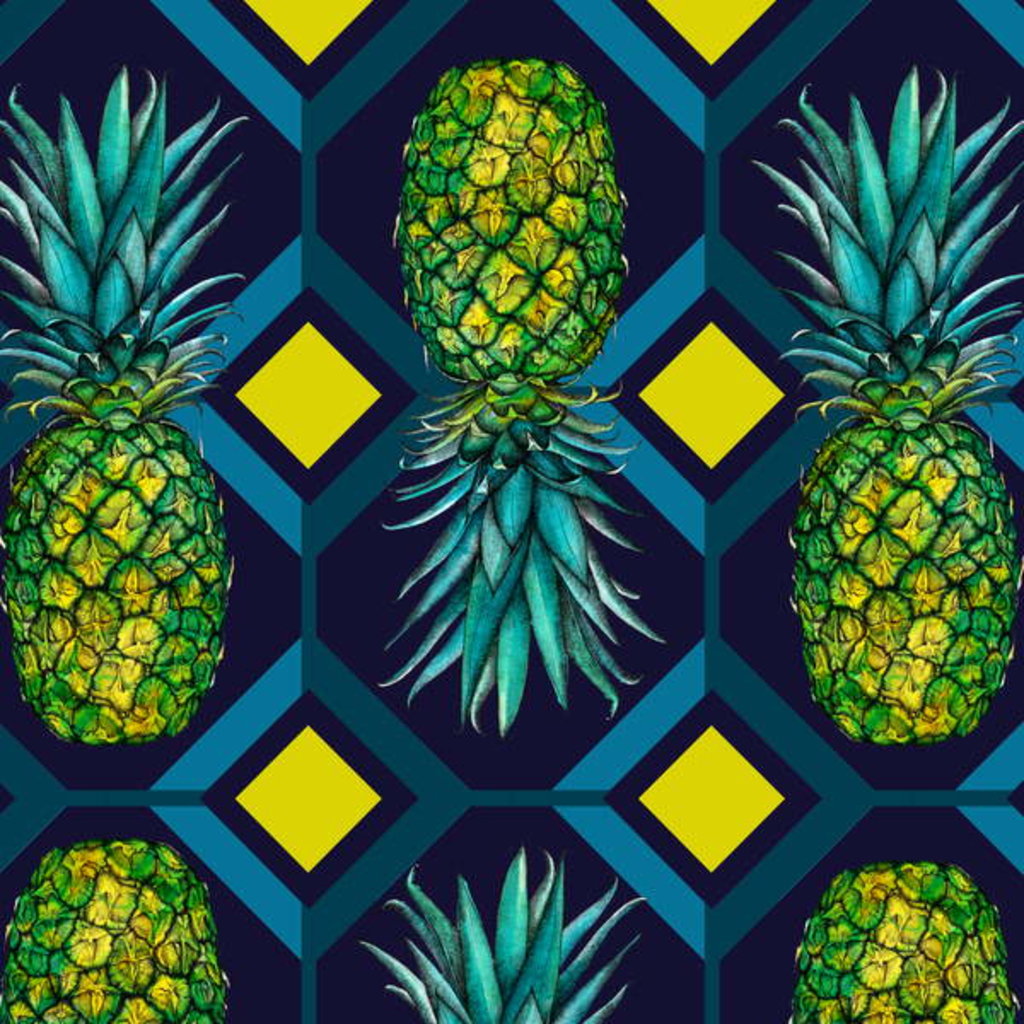 Detail of Pineapple geometric tile, 2018 by Andrew Watson