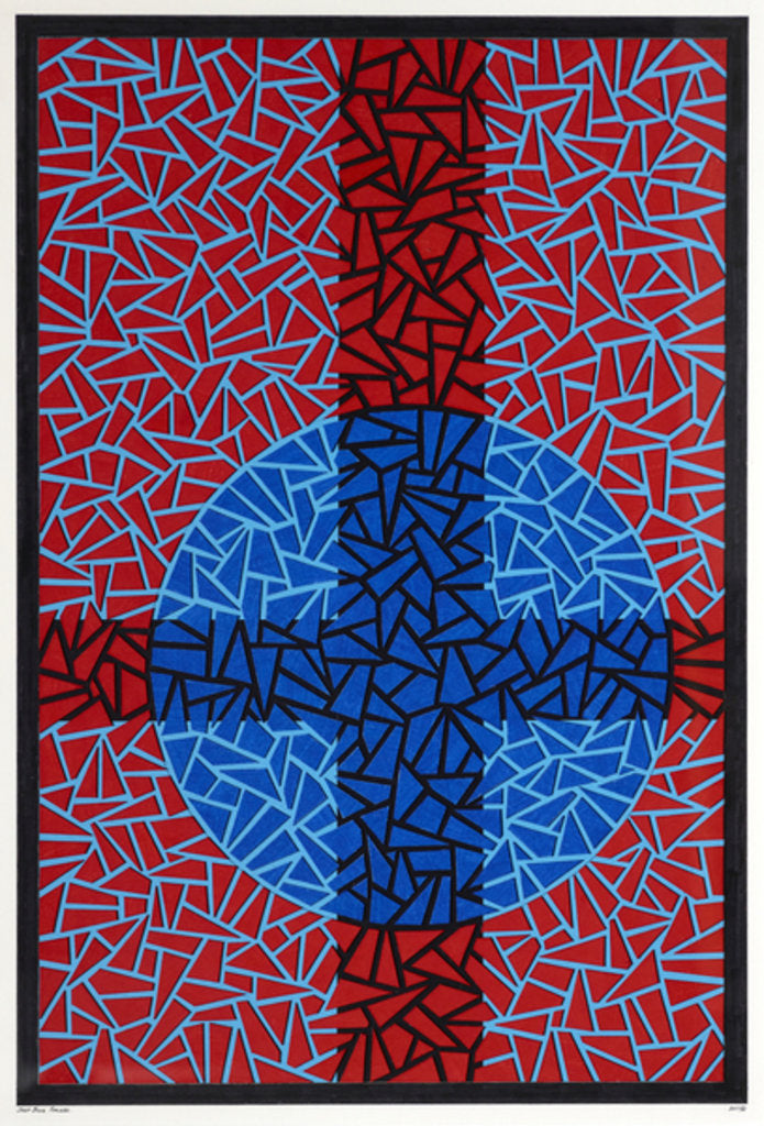 Detail of Deep Blue Placebo, 2017 by Alex Dunn