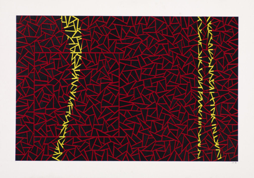 Detail of Hi-vis crackle and pop, 2013 by Alex Dunn