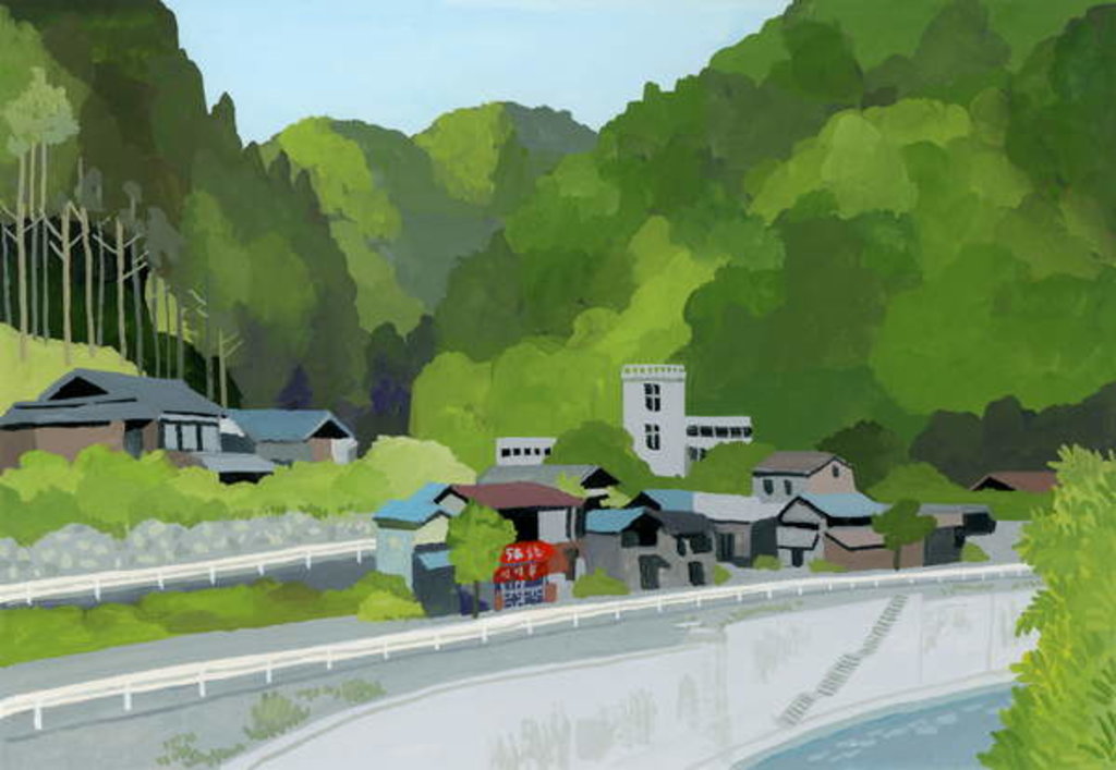 Detail of Dining room in the mountain village, 2016 by Hiroyuki Izutsu