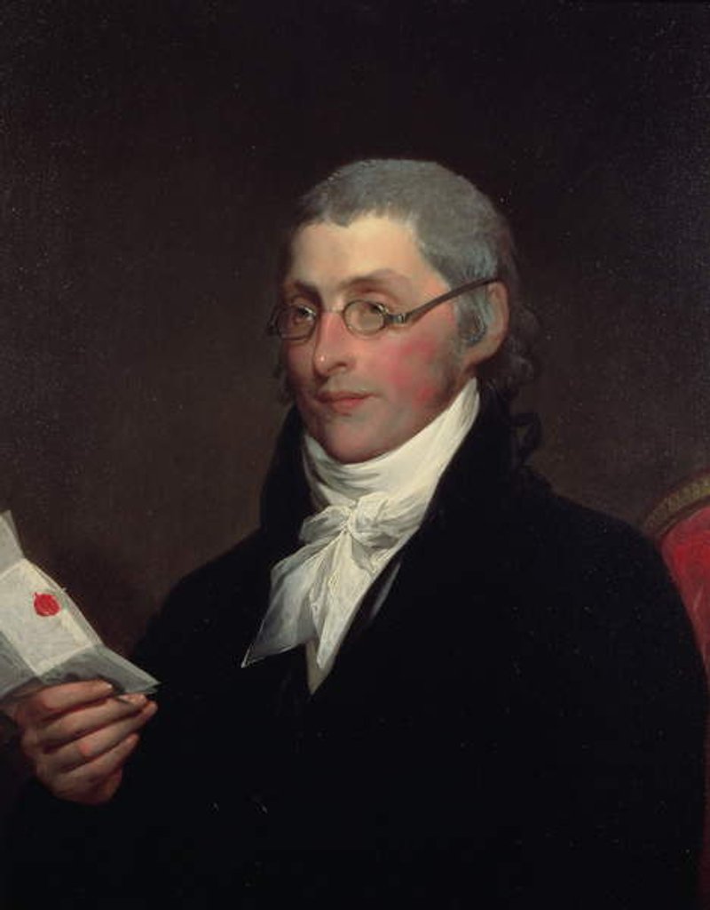 Detail of Edward Penington by Gilbert Stuart