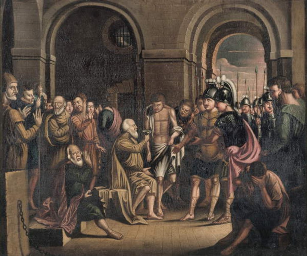 Detail of Death of Socrates, 1756 by Benjamin West