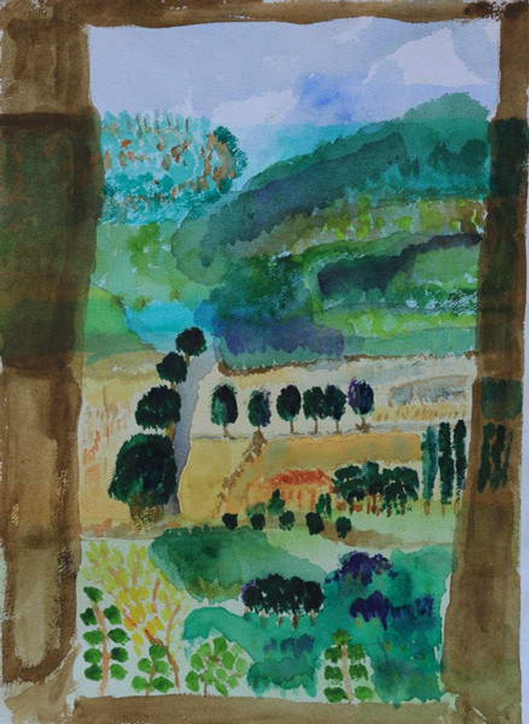 Detail of View of fields from window, 2009 by Cosima Duggal