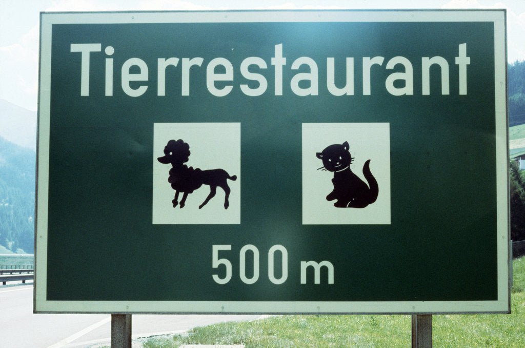 Detail of Pet Restaurant Ahead by Anonymous